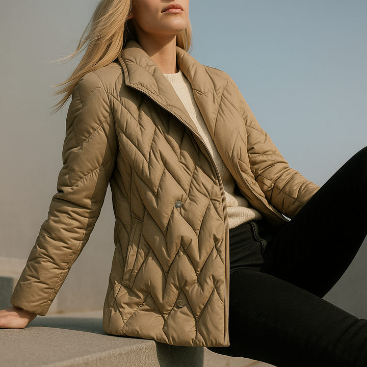 Harper Brooklyn | Quilted Wrap Coat