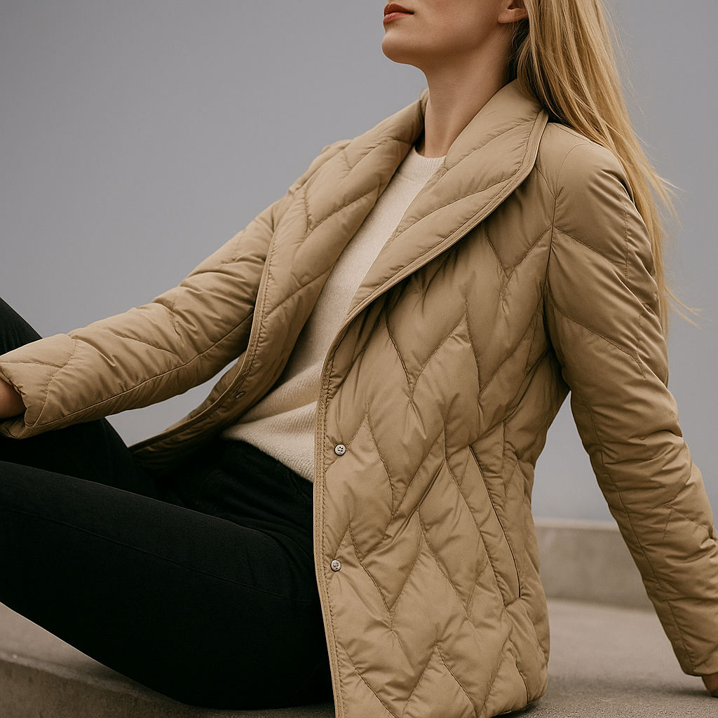 Harper Brooklyn | Quilted Wrap Coat