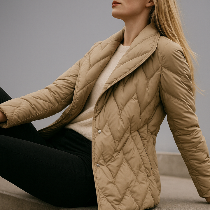 Harper Brooklyn | Quilted Wrap Coat