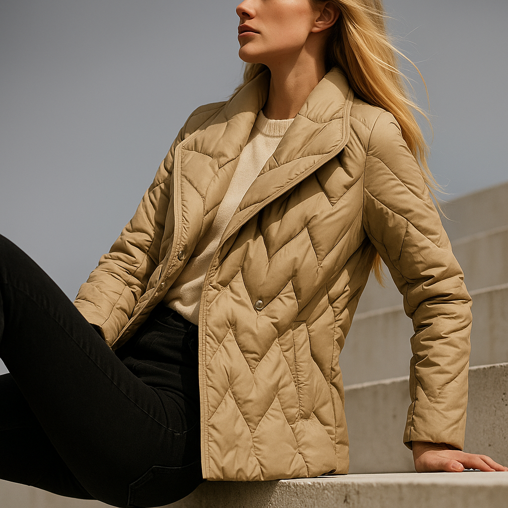 Harper Brooklyn | Quilted Wrap Coat