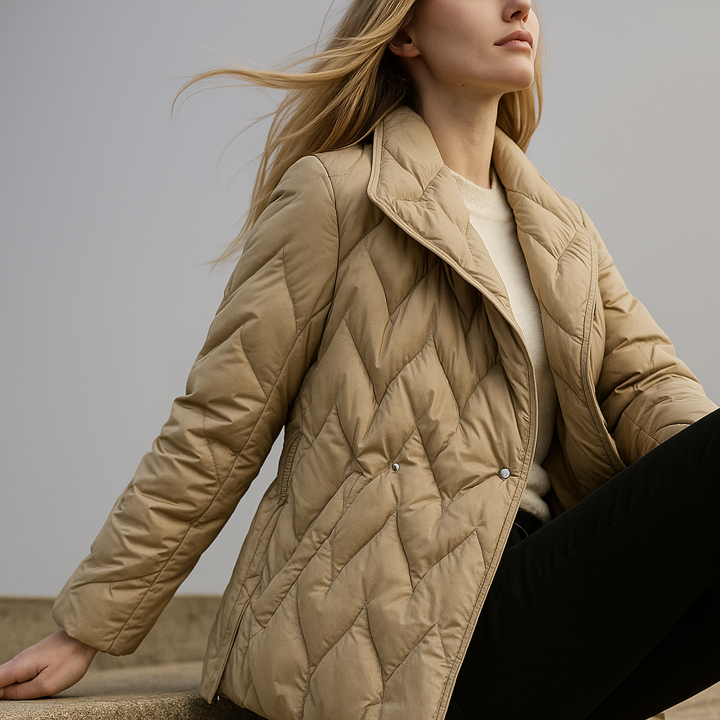 Harper Brooklyn | Quilted Wrap Coat
