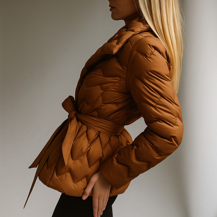 Harper Brooklyn | Quilted Wrap Coat
