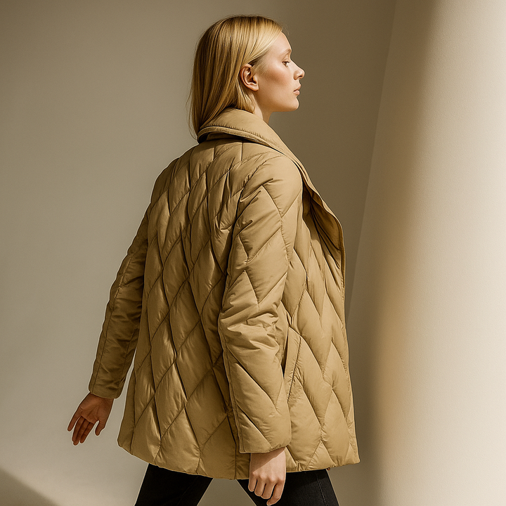 Harper Brooklyn | Quilted Wrap Coat