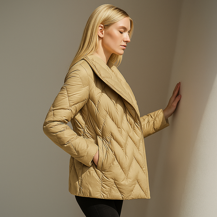 Harper Brooklyn | Quilted Wrap Coat