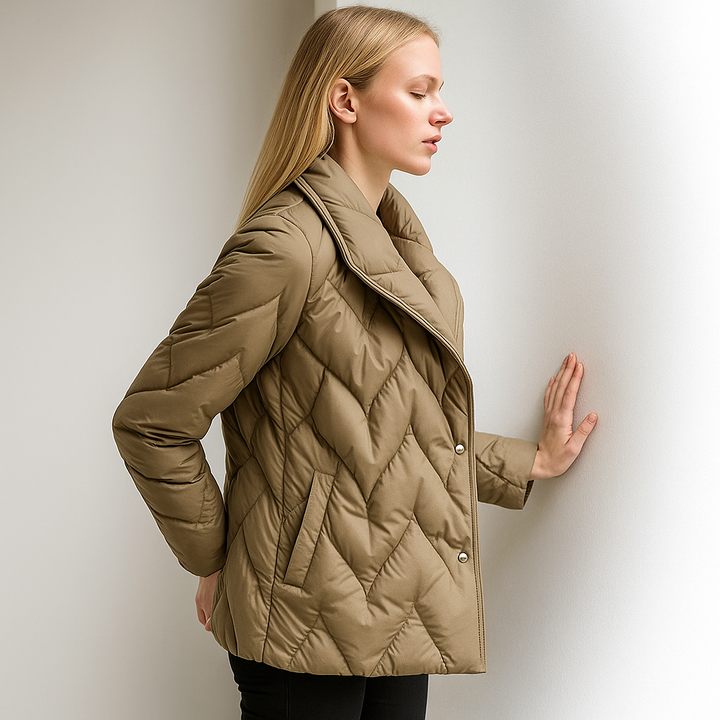 Harper Brooklyn | Quilted Wrap Coat