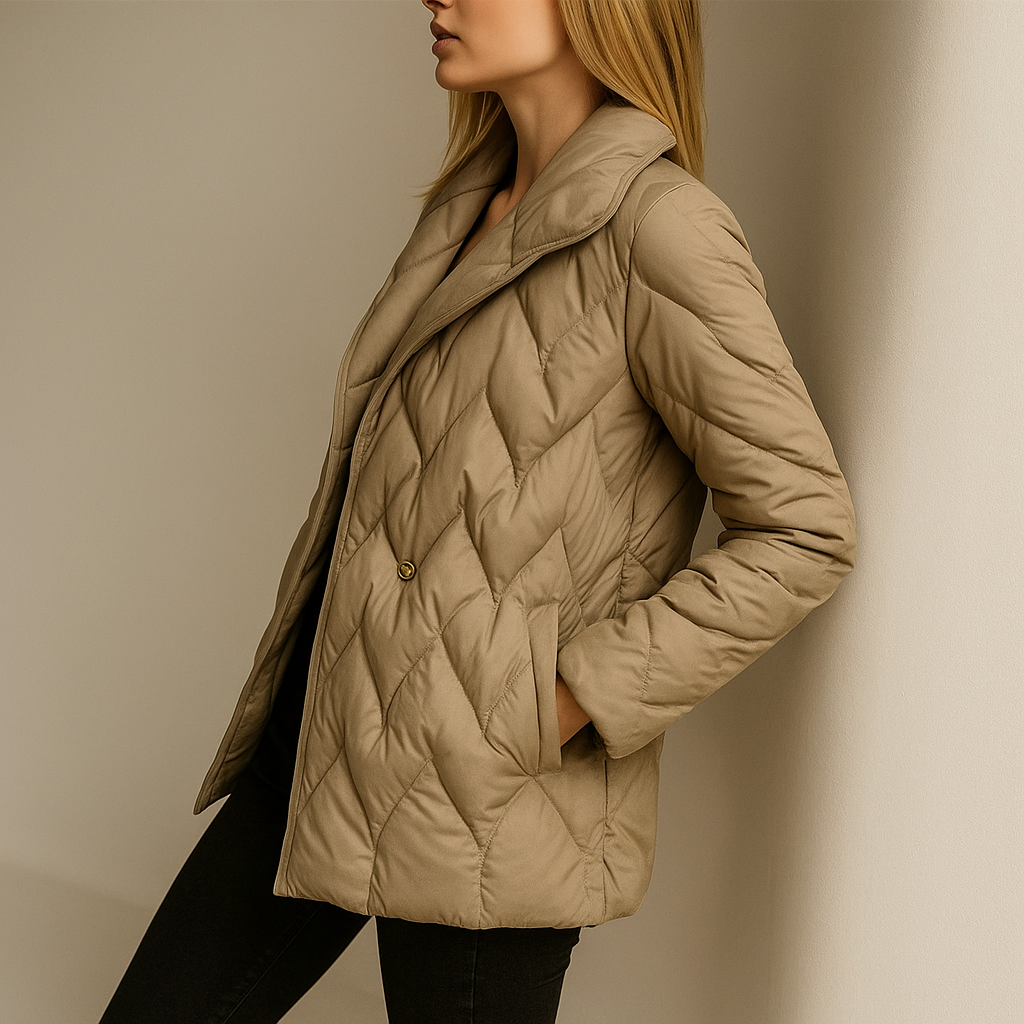 Harper Brooklyn | Quilted Wrap Coat
