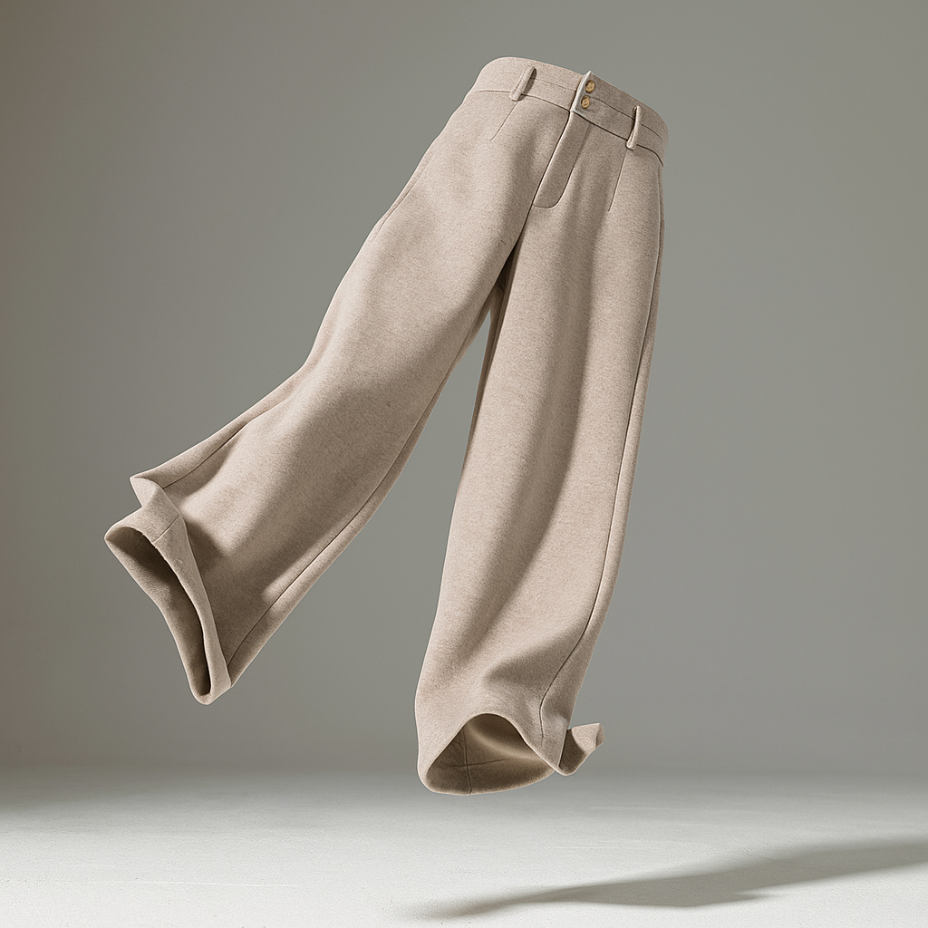 Harper Brooklyn| Wool Wide-Leg Trousers