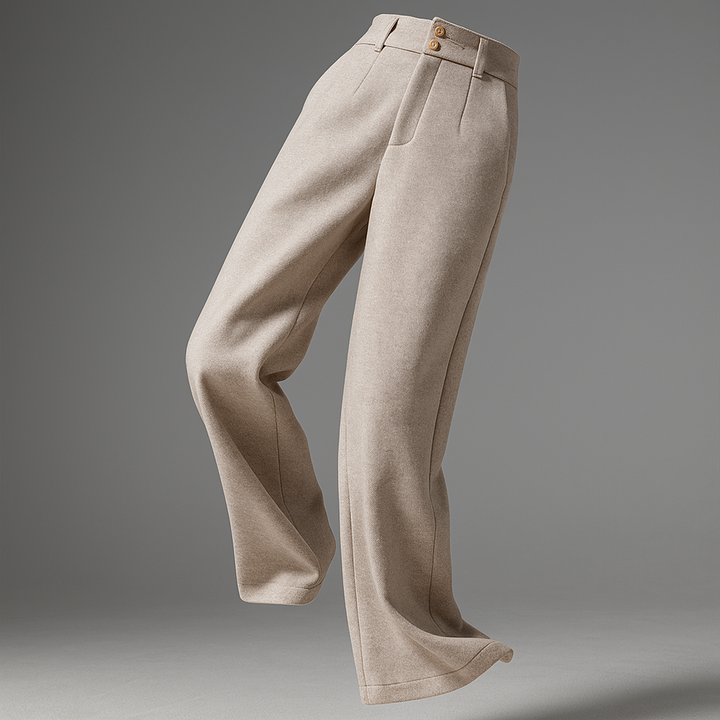 Harper Brooklyn| Wool Wide-Leg Trousers