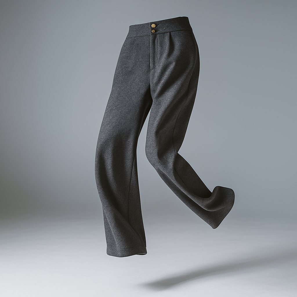 Harper Brooklyn| Wool Wide-Leg Trousers