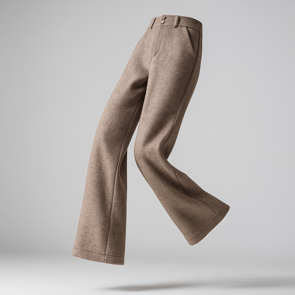 Harper Brooklyn| Wool Wide-Leg Trousers