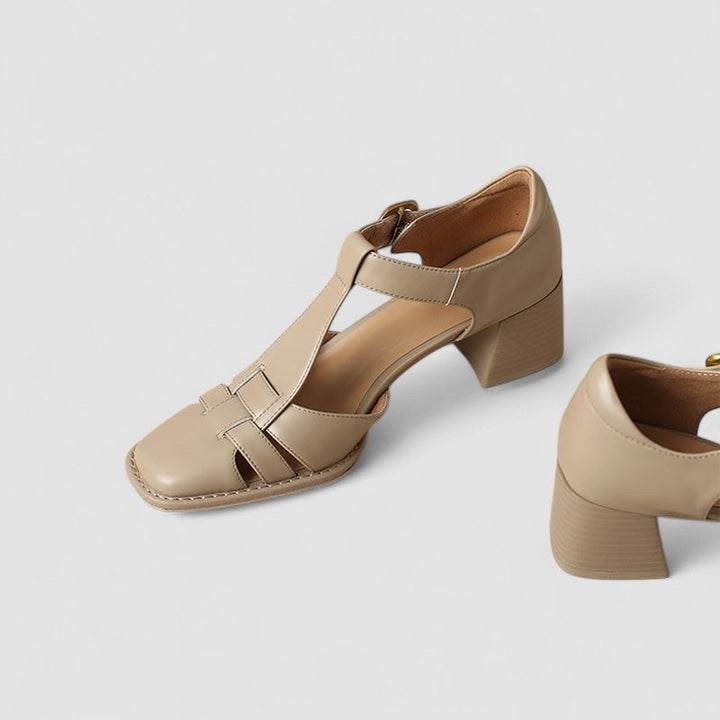 Harper Brooklyn | Orthopedic T-Strap Block Heels