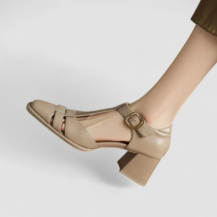 Harper Brooklyn | Orthopedic T-Strap Block Heels