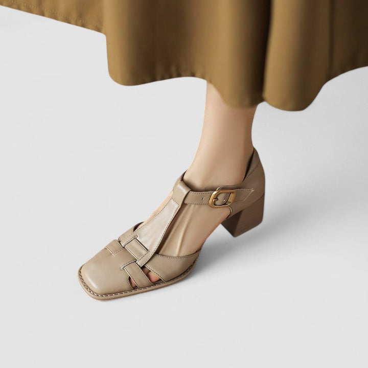Harper Brooklyn | Orthopedic T-Strap Block Heels