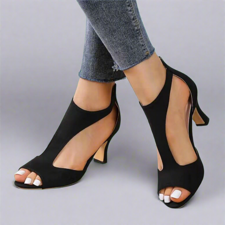 Harper Brooklyn | Cutout Peep Toe Heels
