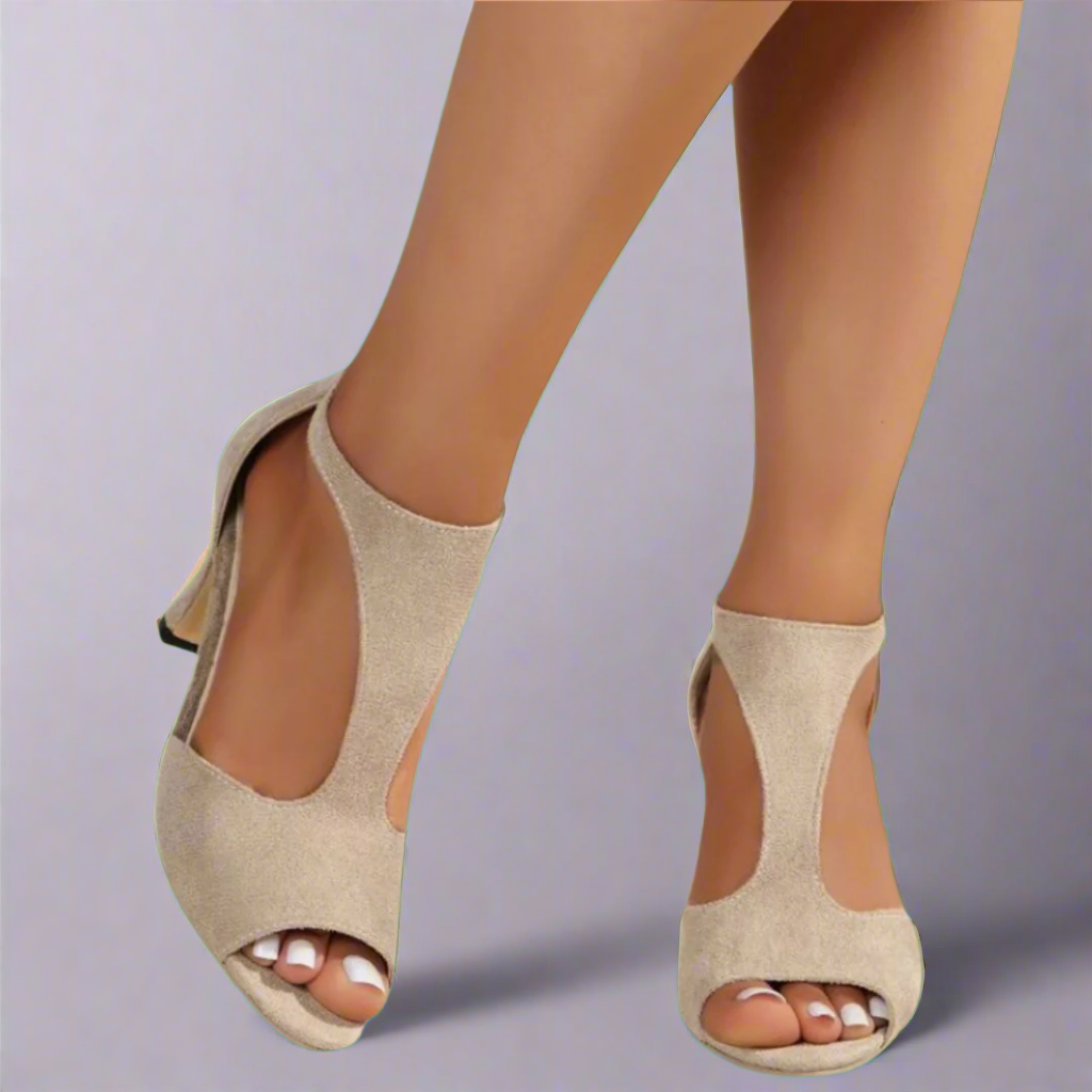 Harper Brooklyn | Cutout Peep Toe Heels