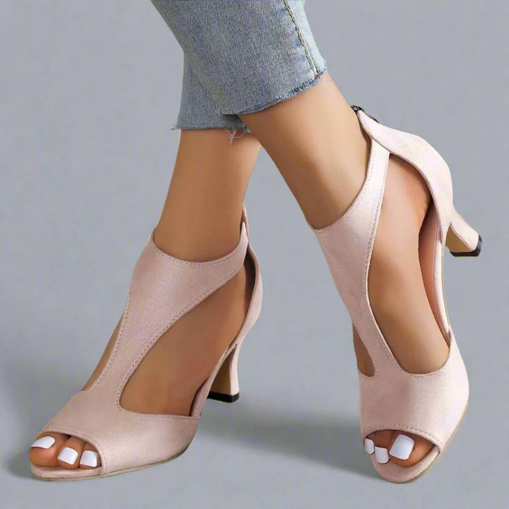 Harper Brooklyn | Cutout Peep Toe Heels