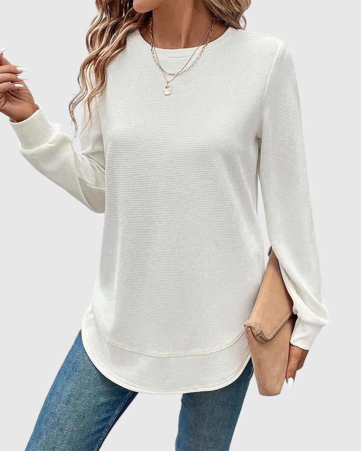 Harper Brooklyn | O-Neck Long Sleeve Top
