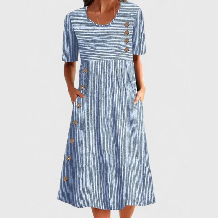 Harper Brooklyn| Striped Midi Dress