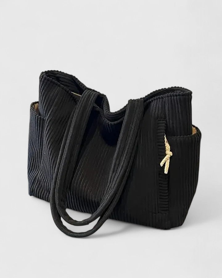 Harper Brooklyn | Tote Bag, Ribbed Material