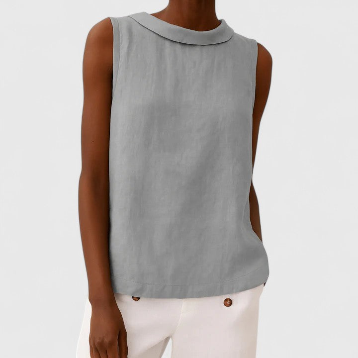 Harper Brooklyn | Top with Roll Collar
