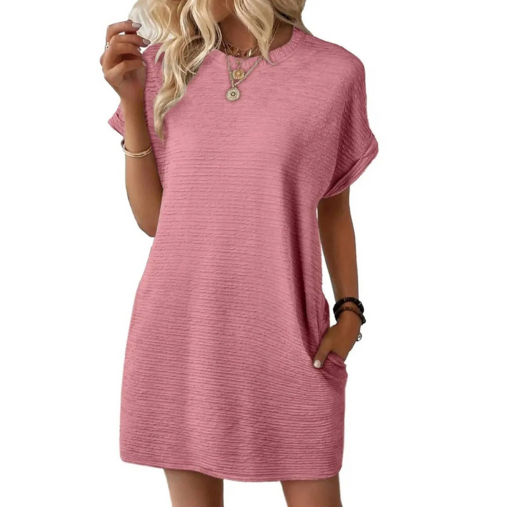 Harper Brooklyn | Casual Minimalist Round Neck Summer Dress