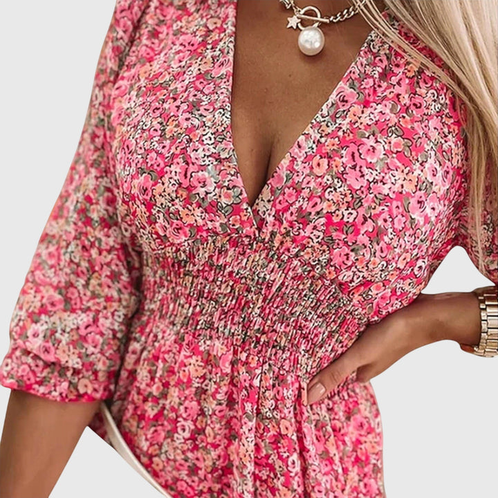 Harper Brooklyn| Dress - Floral, Puff Sleeve