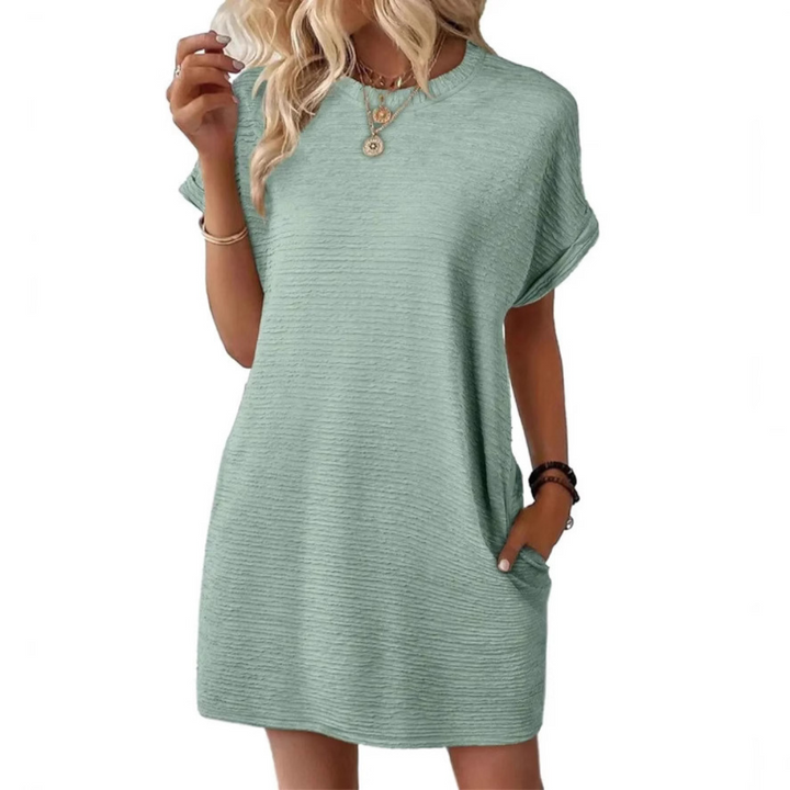 Harper Brooklyn | Casual Minimalist Round Neck Summer Dress