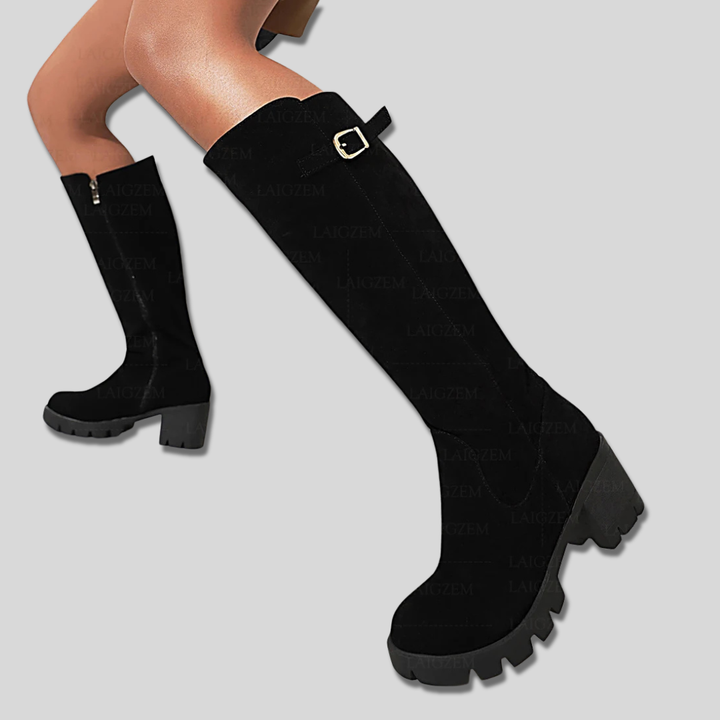 Harper Brooklyn | Suede Knee High Boots