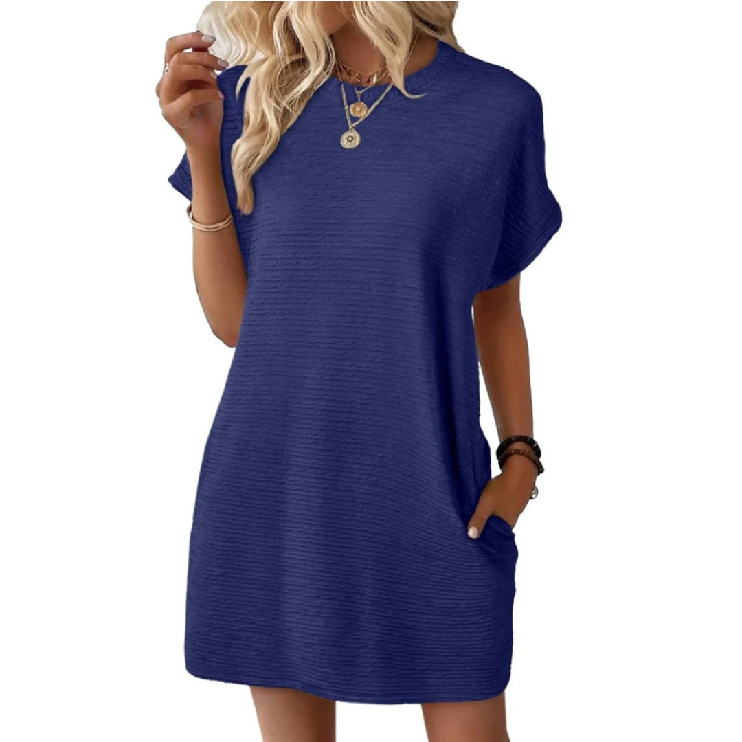 Harper Brooklyn | Casual Minimalist Round Neck Summer Dress