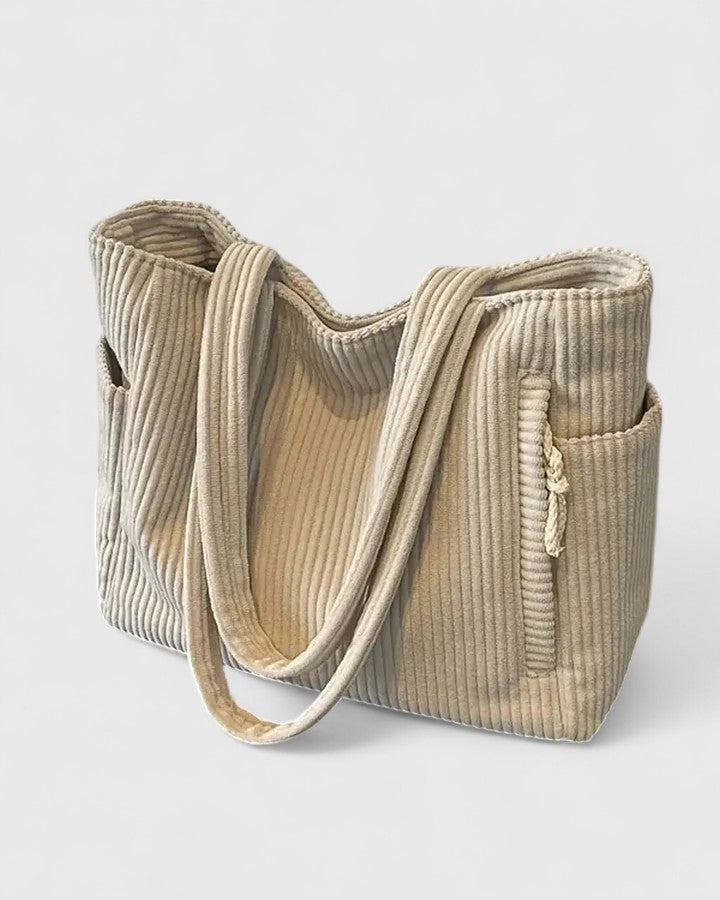 Harper Brooklyn | Tote Bag, Ribbed Material