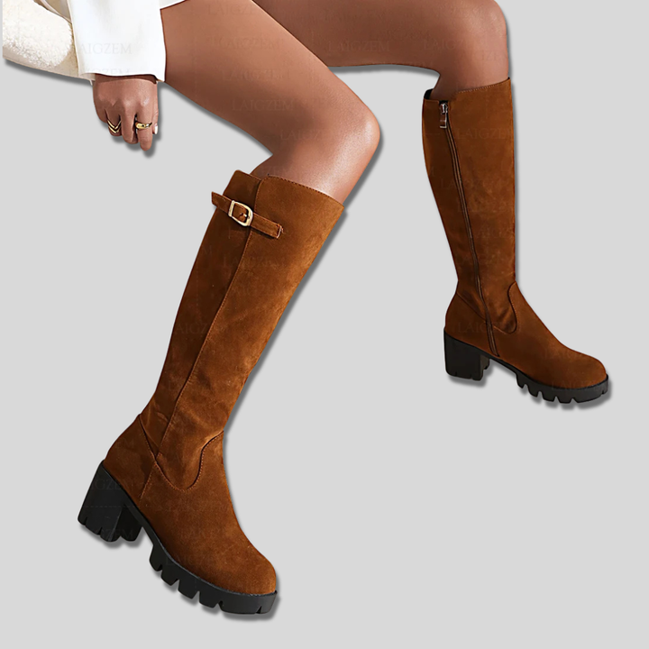 Harper Brooklyn | Suede Knee High Boots