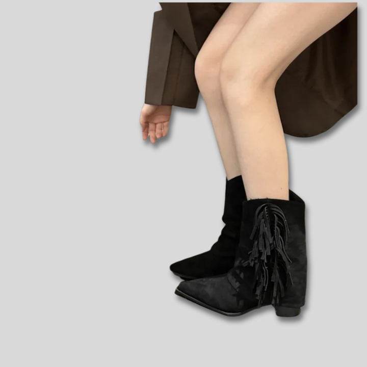 Harper Brooklyn | Suede Western Boots