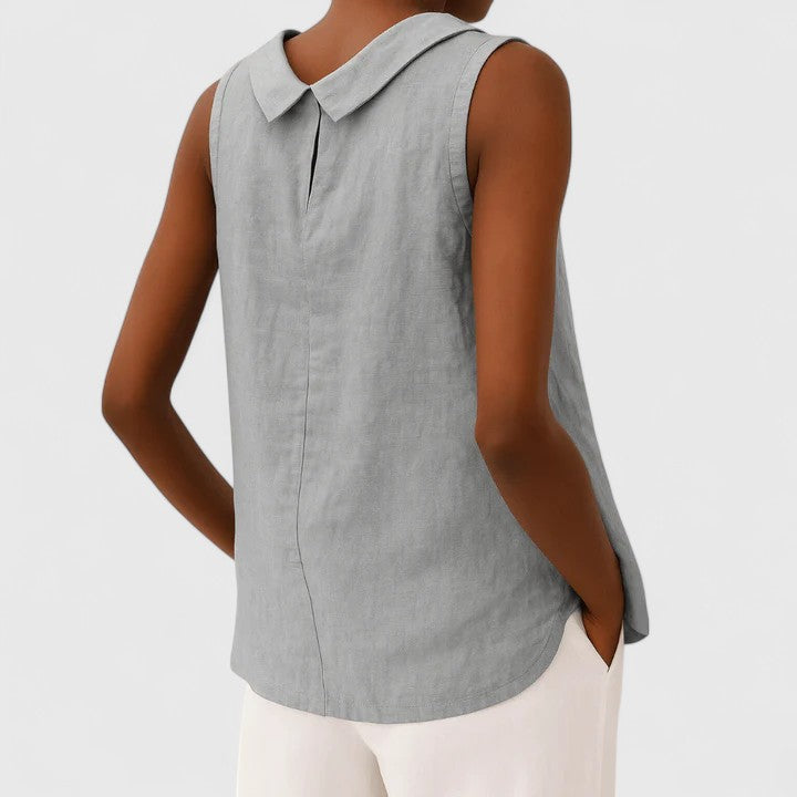 Harper Brooklyn | Top with Roll Collar