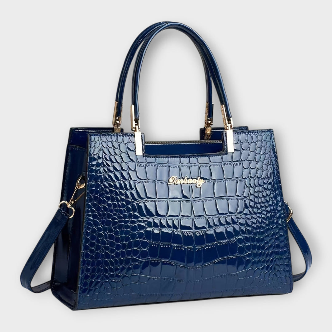 Harper Brooklyn| Handbag - Glossy Crocodile Pattern