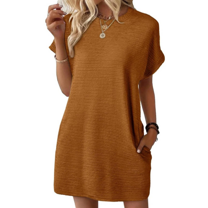 Harper Brooklyn | Casual Minimalist Round Neck Summer Dress