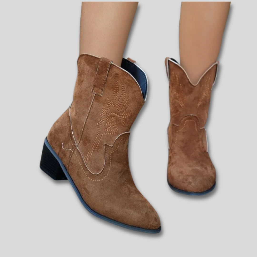 Harper Brooklyn | Embroidered Cowboy Boots