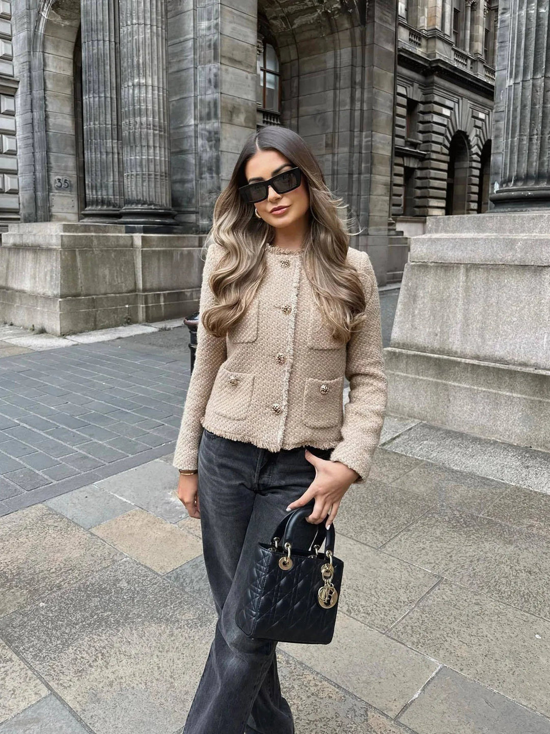 Harper Brooklyn | Short Tweed Blazer