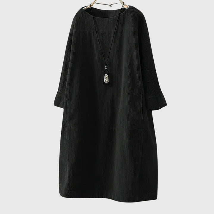Harper Brooklyn | Relaxed Corduroy Midi Dress
