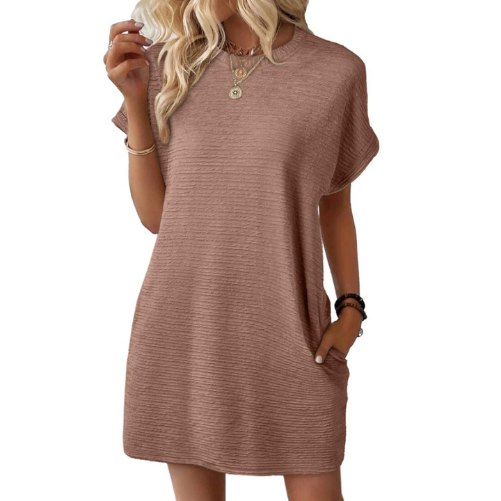 Harper Brooklyn | Casual Minimalist Round Neck Summer Dress