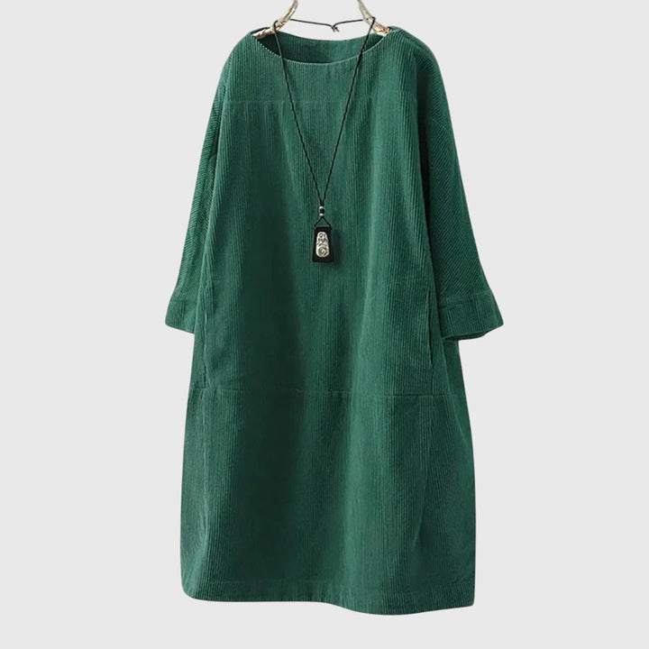 Harper Brooklyn | Relaxed Corduroy Midi Dress