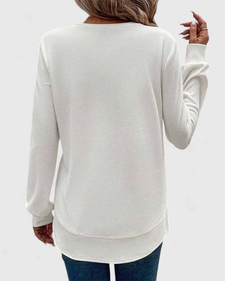Harper Brooklyn | O-Neck Long Sleeve Top