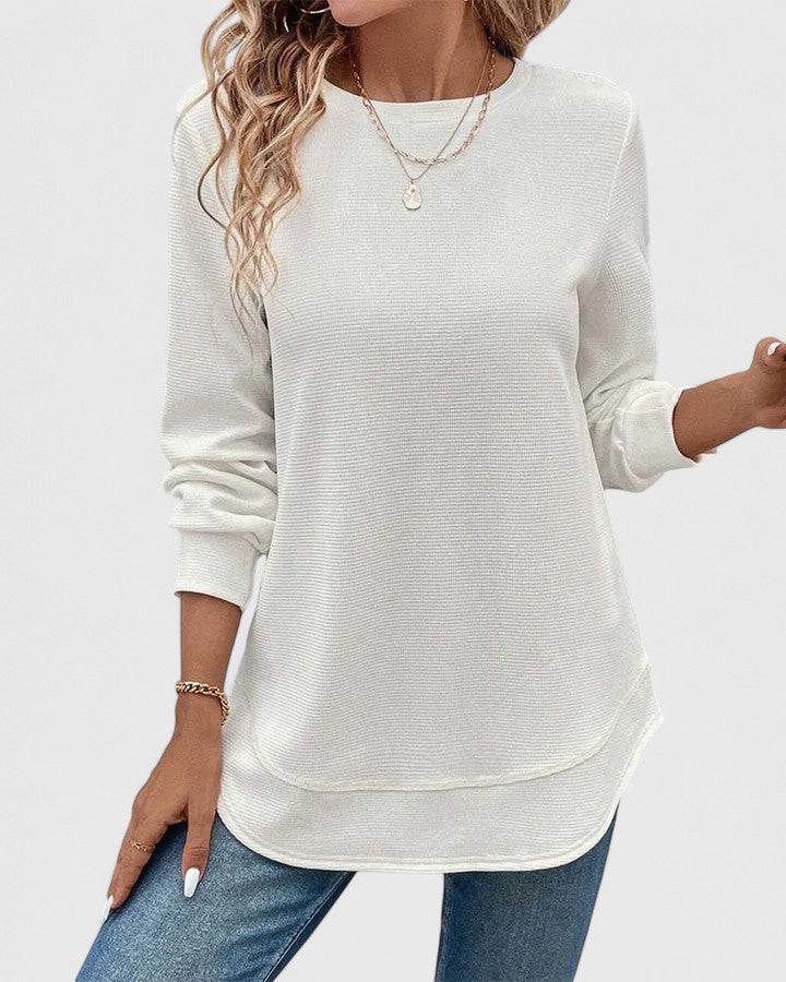 Harper Brooklyn | O-Neck Long Sleeve Top