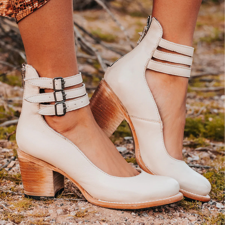 Harper Brooklyn | Leather Strap Heels