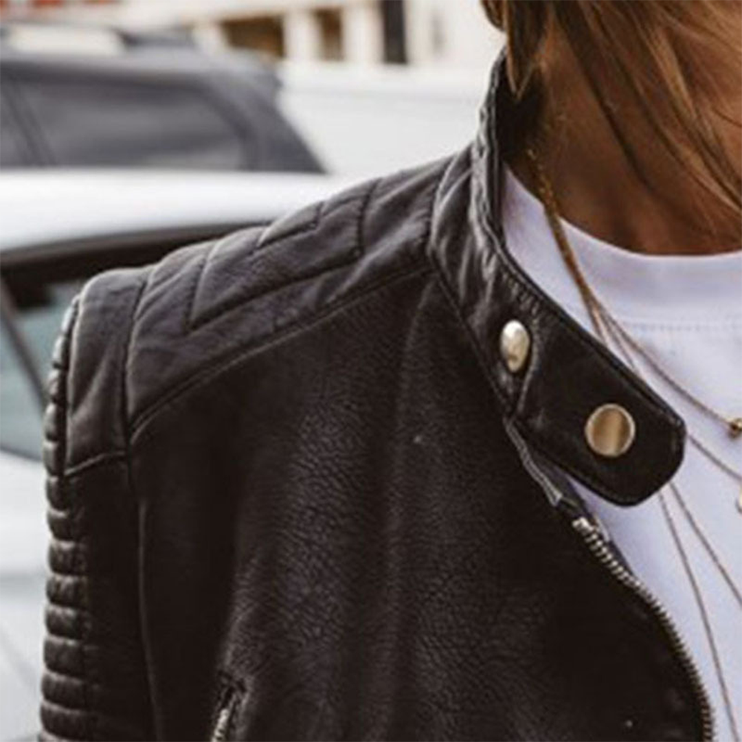 Harper Brooklyn | Biker Style Zipper Jacket