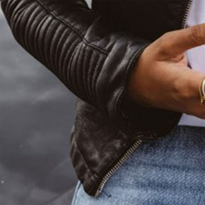 Harper Brooklyn | Biker Style Zipper Jacket