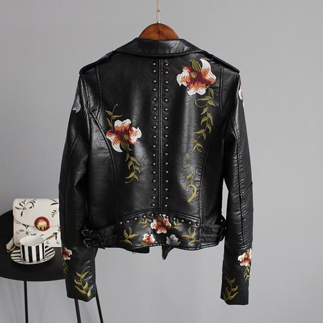 Harper Brooklyn | Women's Zip-up Biker Jacket