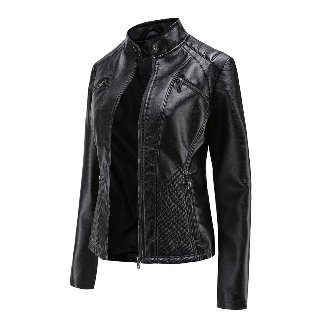 Harper Brooklyn | Women's Zip-up Biker Jacket