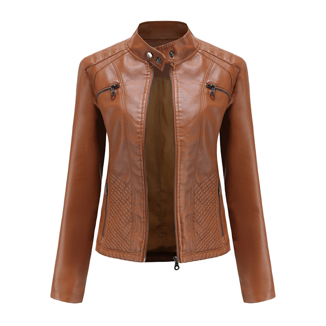 Harper Brooklyn | Women's Zip-up Biker Jacket