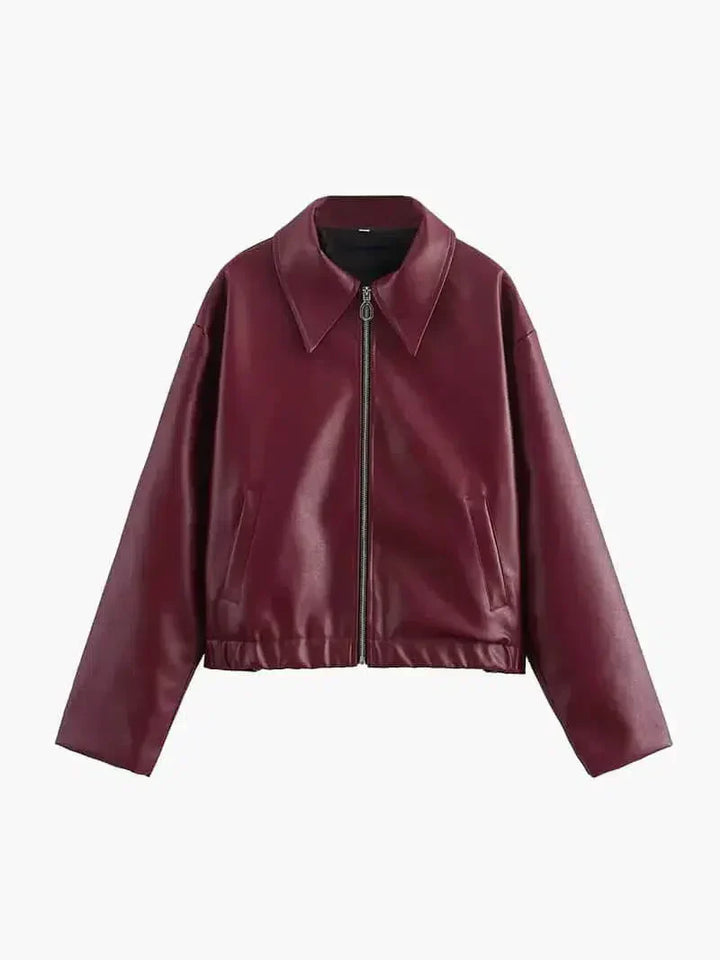 Harper Brooklyn | Oversized Fit Leather Jacket