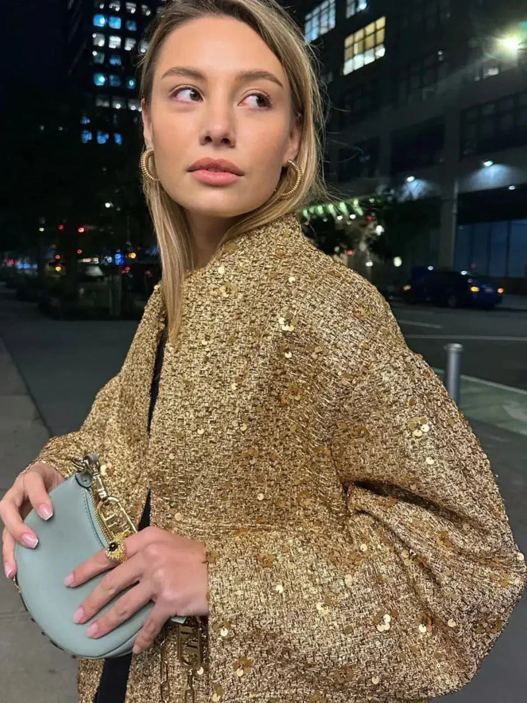 Harper Brooklyn | Sequin Cropped Jacket